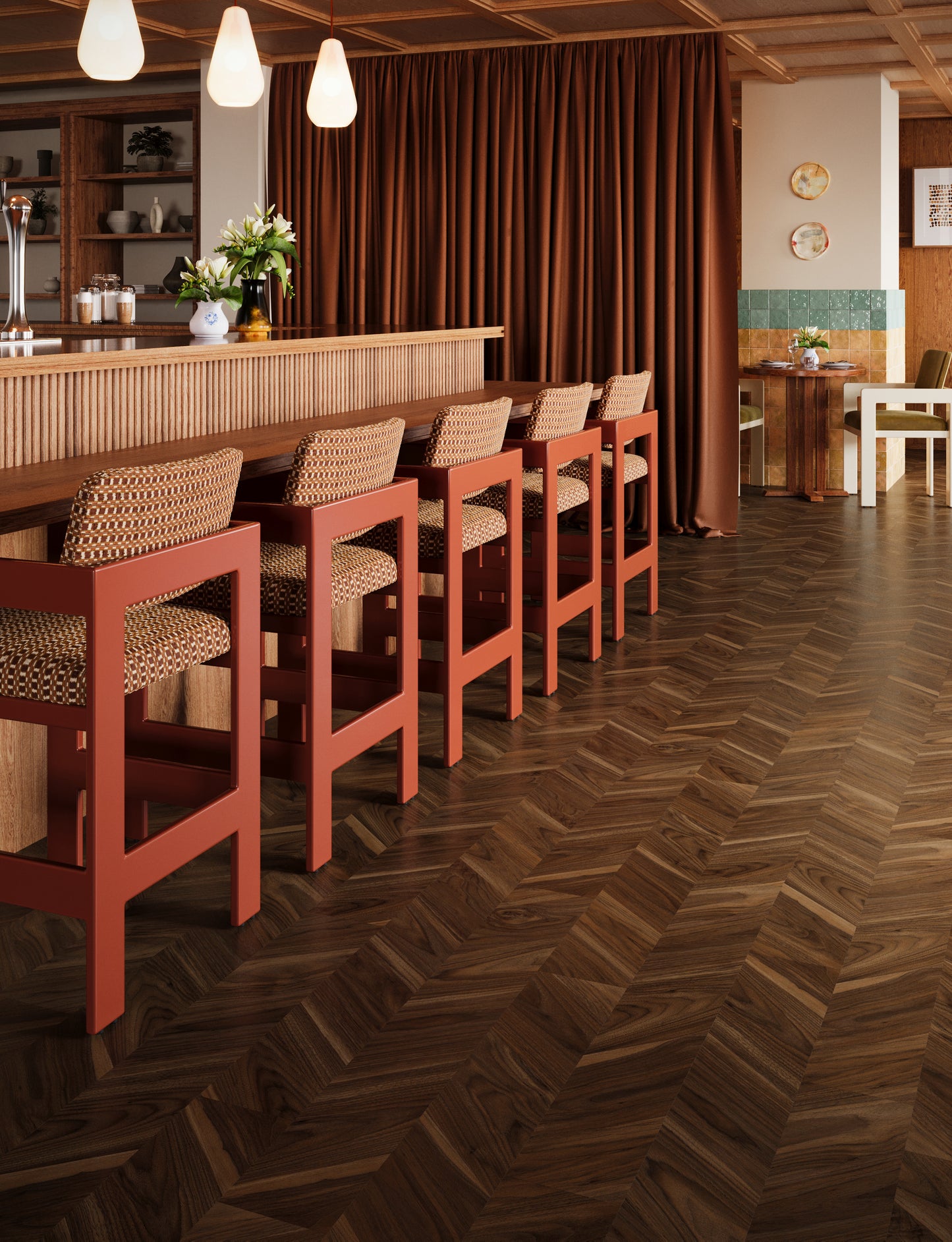 Angled Walnut