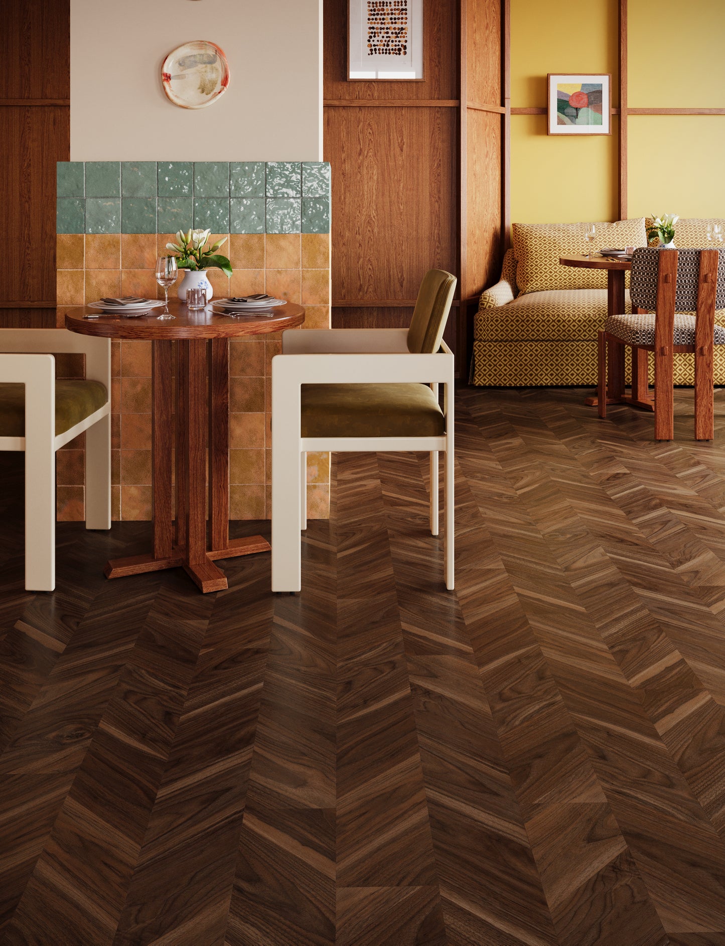 Angled Walnut